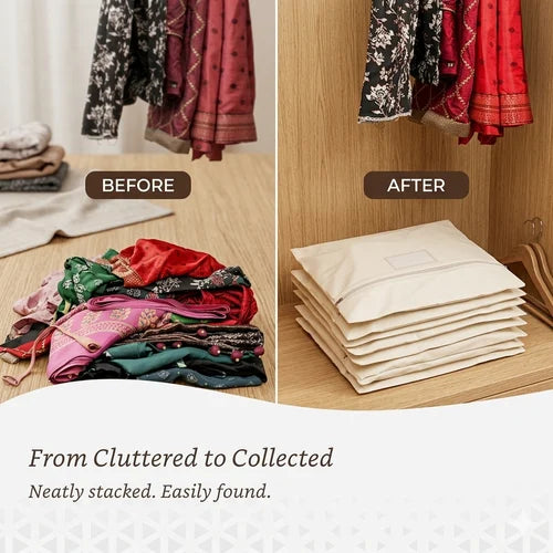 Premium Cotton Saree Storage Bag