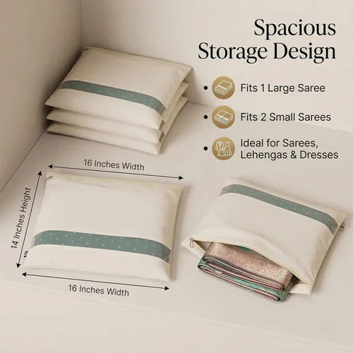 Premium Cotton Saree Storage Bag