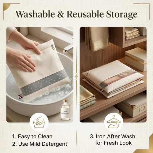 Premium Cotton Saree Storage Bag